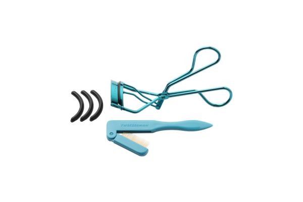 Tweezerman Limited collection szempilla ajándék szett - Majestic Turquoise szempilla göndörítő és fésű