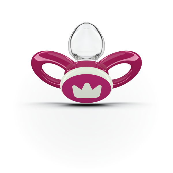 Dentistar Day & Night Soother, nappali és éjszakai cumi, 14 hónapos kortól, rózsaszín