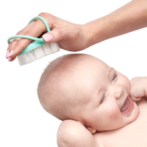 Frida Baby Head-Hugging Hair Brush & Comb, hajkefe és fésű készlet