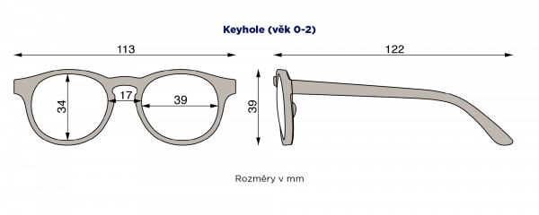 Babiators The Weekender polarizált napszemüvegek, 0-2 éves korig