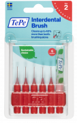 TePe Original fogköztisztító kefék bioműanyagból 0,5 mm, piros, 6 db
