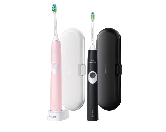 Philips Sonicare ProtectiveClean 4300 HX6800/35 szónikus elektromos fogkefe duo pack – fekete és rózsaszín
