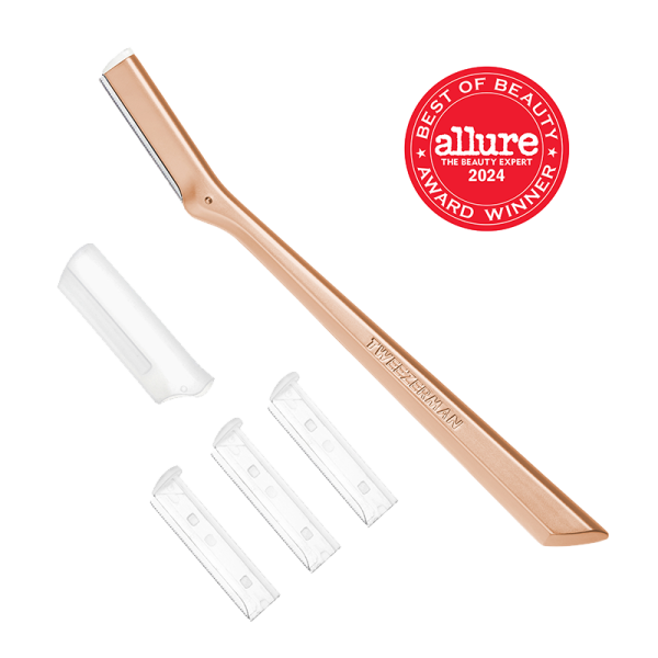 Tweezerman Facial Razor –⁠⁠⁠ arcszőrtelenítő borotva, rose gold