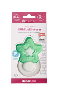 Dentistar Cooling Teether, hűsítő rágóka 3 hónapos kortól, zöld