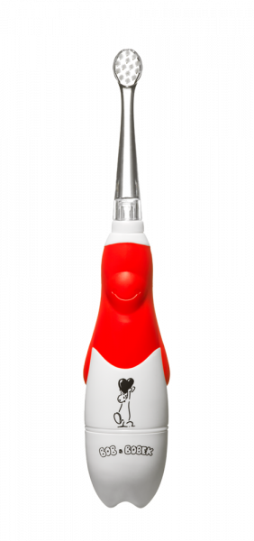 Bob és Bobek szónikus gyerekfogkefe szívecskékkel, 0-5 éves korig