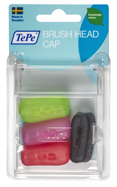 TePe fogkefefej védőkupak, 4 db