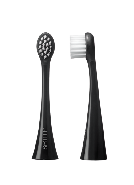 SMILLE Sonic Brush MINI pótfejek, fekete, 2 db