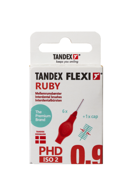 Tandex Flexi Ruby fogköztisztító, 0,90 mm, 6 db