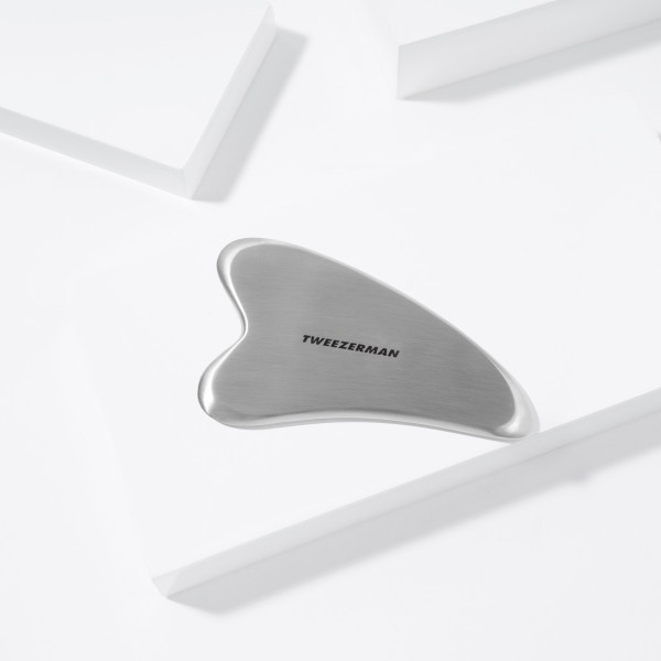 Tweezerman Stainless Steel Gua Sha – arcmasszírozó eszköz rozsdamentes acélból