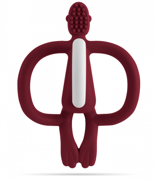 Matchstick Monkey fogzást segítő rágóka, bordó