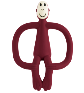 Matchstick Monkey fogzást segítő rágóka, bordó