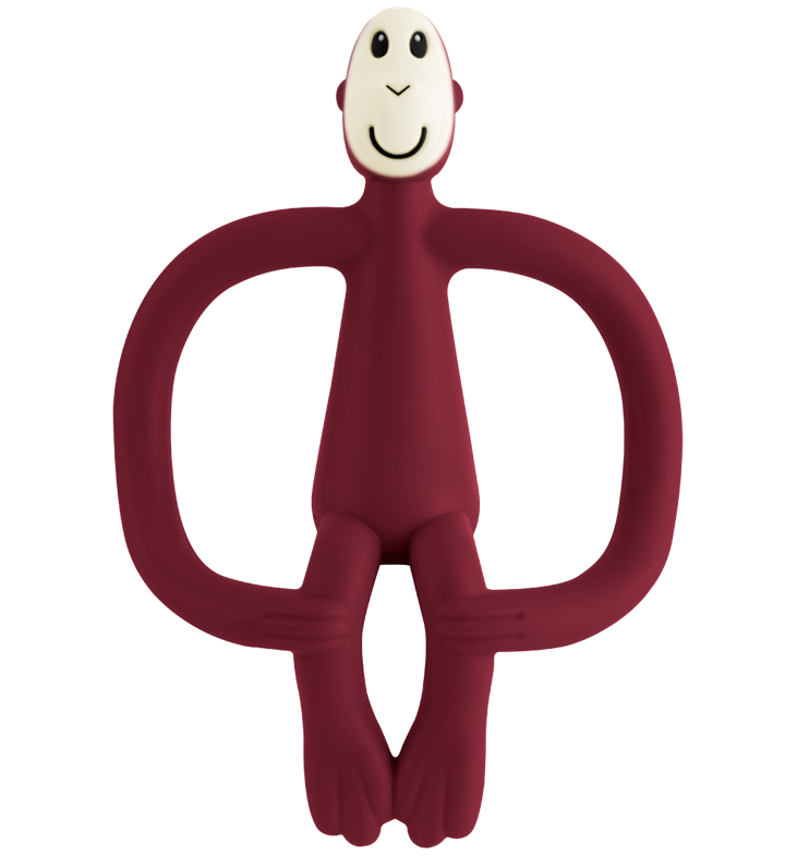 Matchstick Monkey fogzást segítő rágóka, bordó