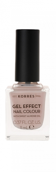 KORRES Gel-Effect Nail Colour – zselés körömlakk, 31 – Sandy Nude, 11 ml