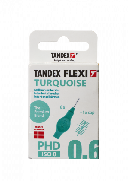 Tandex Flexi Turqoise fogköztisztító, 0,35 mm, 6 db