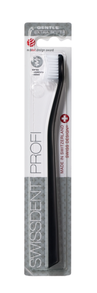 SWISSDENT GENTLE fogkefe X-soft, fekete