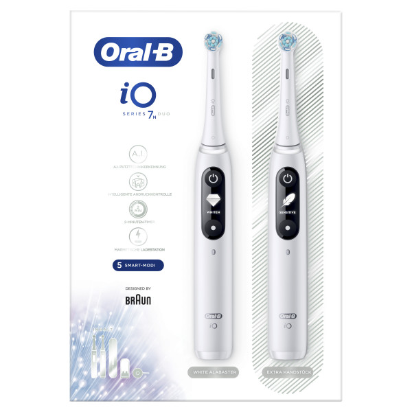 Oral-B iO Series 7N White Alabaster Duo elektromos fogkefe