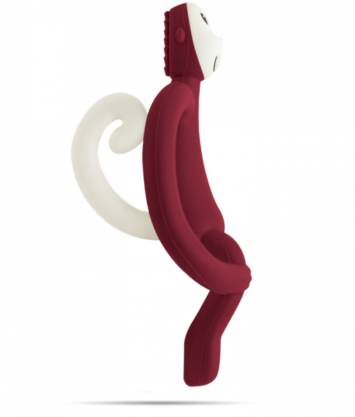 Matchstick Monkey fogzást segítő rágóka, bordó