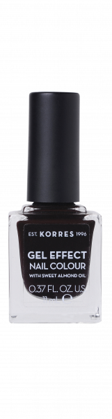 KORRES Gel-Effect Nail Colour – zselés körömlakk, 76 – Smokey Plum, 11 ml