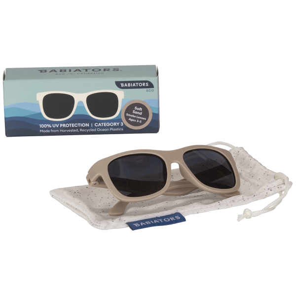 BABIATORS Eco Collection Navigator Soft Sand, homokszínű napszemüveg, 3-5 év