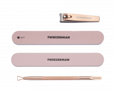 Tweezerman Rose Gold Manikűrkészlet, rózsaarany manikűrkészlet