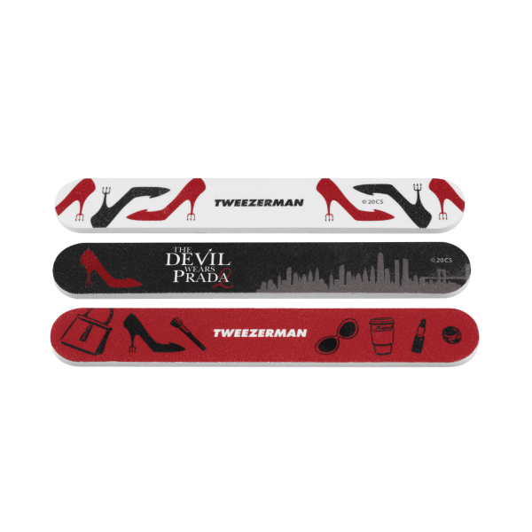Tweezerman Nail File Set – körömreszelő szett Az ördög Pradát visel 2 limitált kiadásban
