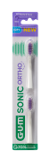 GUM Ortho Sonic Daily Refill pótfejek, 2 db, bliszteres kiszerelés, fehér