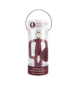 Matchstick Monkey fogzást segítő rágóka, bordó