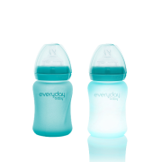 Everyday Baby cumisüveg hőérzékelővel 150 ml, Türkizkék
