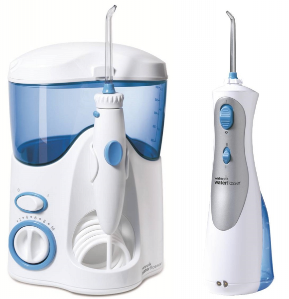 Waterpik Ultra, klasszikus + Waterpik Cordless Plus, utazó szájzuhany csomag