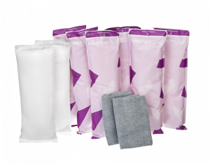 Frida Mom Ice Maxi szülés utáni hűsítő, nedvszívó betét 8 db + szülés utáni eldobható bugyi 2 db