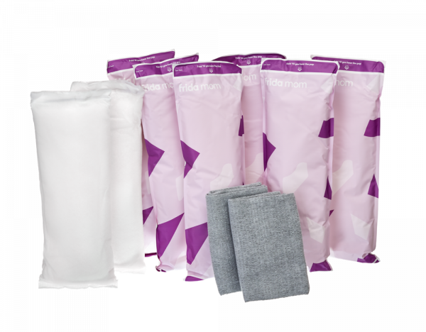 Frida Mom Ice Maxi szülés utáni hűsítő, nedvszívó betét 8 db + szülés utáni eldobható bugyi 2 db