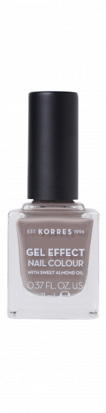 KORRES Gel-Effect Nail Colour – zselés körömlakk, 95 – Stone Grey, 11 ml