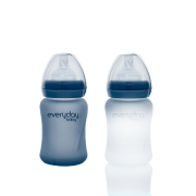 Everyday Baby cumisüveg  hőérzékelővel 150 ml, Áfonyakék