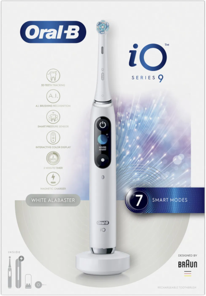 Oral-B iO9 Series White Alabaster elektromos fogkefe