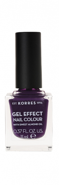 KORRES Gel-Effect Nail Colour – zselés körömlakk,75 – Violet Garden, 11 ml