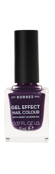 KORRES Gel-Effect Nail Colour – zselés körömlakk,75 – Violet Garden, 11 ml