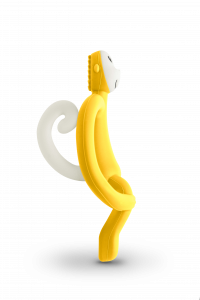 Matchstick Monkey fogzást segítő rágóka, sárga