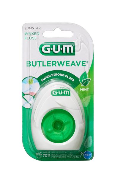 GUM ButlerWeave mentolos viaszolt fogselyem, 55 m