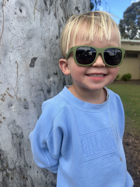 BABIATORS Eco Collection Navigator Wild Moss, zöld napszemüveg, 0-2 év