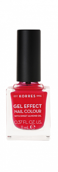 KORRES Gel-Effect Nail Colour – zselés körömlakk, 19 – Watermelon, 11 ml
