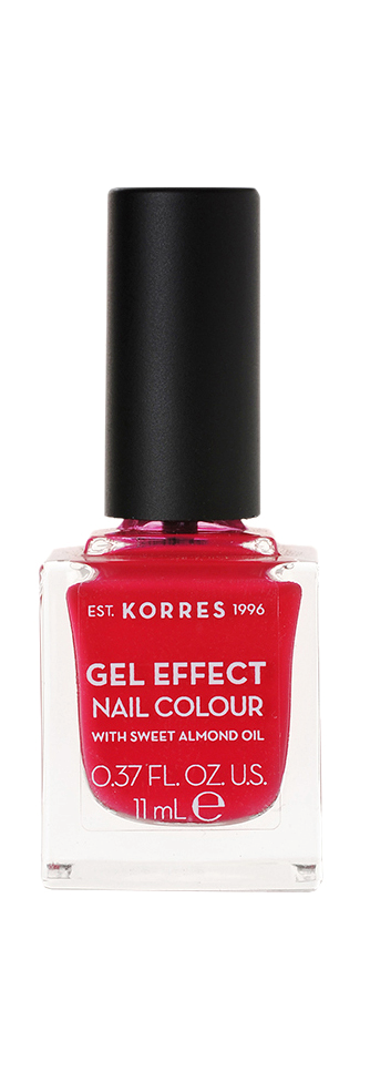 KORRES Gel-Effect Nail Colour – zselés körömlakk, 19 – Watermelon, 11 ml