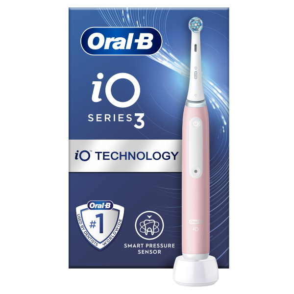 Oral-B iO Series 3 Blush Pink elektromos fogkefe