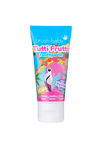 Brush-baby Tutti Frutti Flamingo gyerekfogkrém, 3-6 éves korig, 50 ml