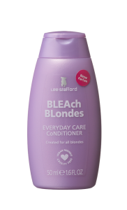 Lee Stafford Mini Bleach Blondes Everyday Care kondicionáló, a szőke haj mindennapi ápolásához, 50 ml