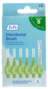 TePe Original fogköztisztító kefék bioműanyagból, 0,8 mm, 6 db, dobozban