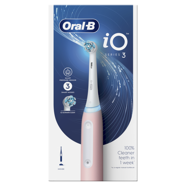 Oral-B iO Series 3 Blush Pink elektromos fogkefe