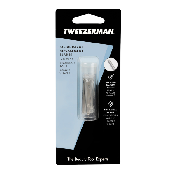 Tweezerman Facial Razor – cserélhető pengék az arcszőrzet borotvájához