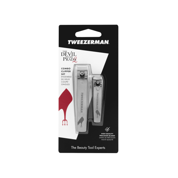 Tweezerman Combo Clipper Set – kéz- és lábkörmökhöz való körömcsipesz készlet Az ördög Pradát visel 2 limitált kiadásban