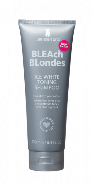 Lee Stafford Bleach Blondes Ice White sampon kék pigmenttel, 250 ml