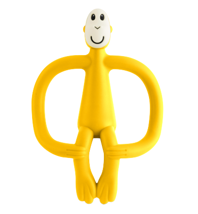 Matchstick Monkey fogzást segítő rágóka, sárga